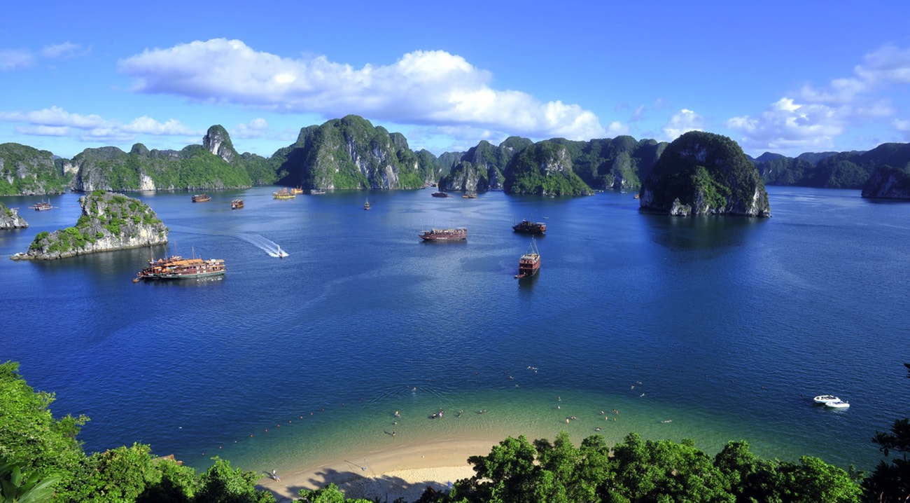 Halong Bay from above