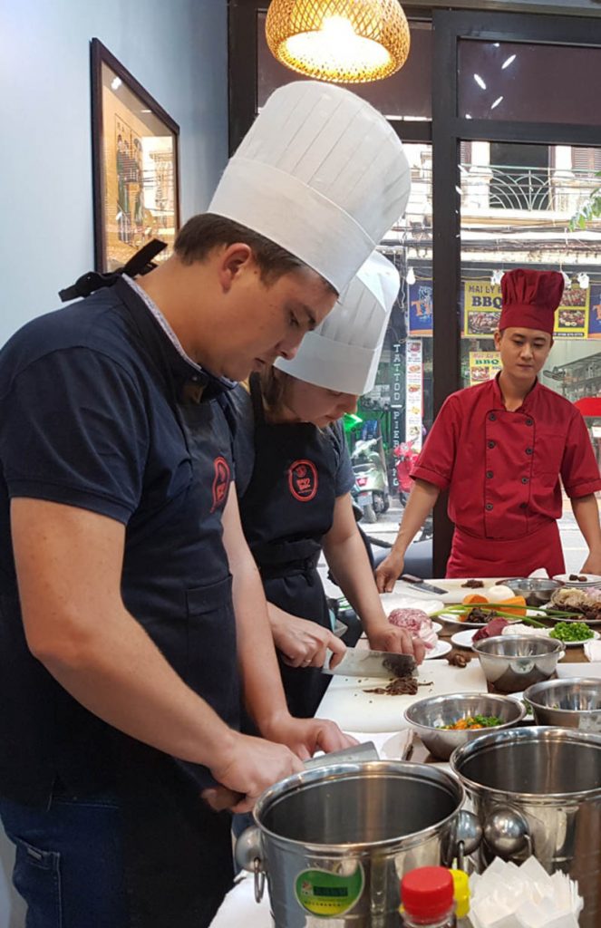 hanoi cooking class with traditional vietnamese food